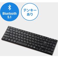 サンワサプライ Bluetoothスリムキーボード(テンキーあり・ブラック) SKB-BT22BKN 1個（直送品）
