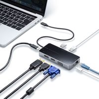 サンワサプライ USB Type-C ドッキングステーション USB-DKM2BK 1個（直送品）