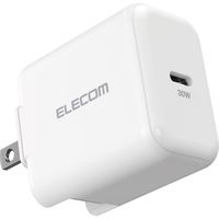USB充電器 タイプC PD 30W USB-C×1 スイングプラグ ホワイト ACDC-PD2130WH エレコム 1個（直送品）
