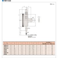 ミツトヨ ダイヤルゲージ 2900AB-72 1個（直送品）
