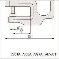 ミツトヨ ダイヤルシックネスゲージ 7327A ダイヤルシツクネスゲ-ジ/2109AB- 1個（直送品）