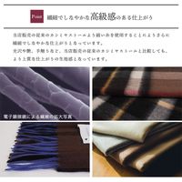 ソレイユ カシミヤチェック柄ストール　ライトピンク TX008958-46 1個（直送品）