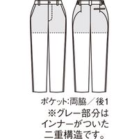 住商モンブラン パンツ レディス ネイビー CHM152-90 1枚　スクラブ（直送品）