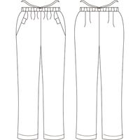 住商モンブラン パンツ 兼用 ブルー 総ゴム MS741-33 1枚　スクラブ（直送品）