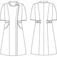 住商モンブラン ナースワンピース 半袖 ダークネイビー OM311-93 1枚　白衣（直送品）