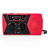 セーフラン安全用品 多機能充電防災ラジオライト (スマホ充電可能) J2460-RD 1個