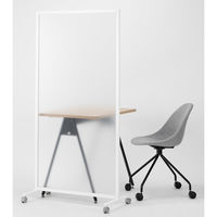 【アウトレット】アスプルンド キャスター付アクリルパーティション 幅800×奥行400×高さ1600mm 半透明279510（飛沫防止・飛沫対策）1台（直送品）