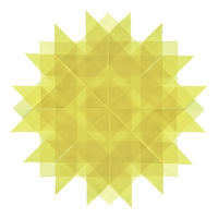 クラサワ 折り紙 ひかりとり紙 15×15cm きいろ P0202-3 1袋（50枚入）