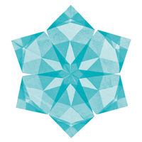 クラサワ 折り紙 ひかりとり紙 7.5×7.5cm みず P0201-5 1袋（100枚入）