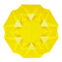 クラサワ 折り紙 ひかりとり紙 7.5×7.5cm きいろ P0201-3 1袋（100枚入）