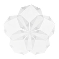 クラサワ 折り紙 ひかりとり紙 7.5×7.5cm しろ P0201-6 1袋（100枚入）