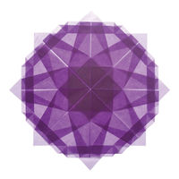 クラサワ 折り紙 ひかりとり紙 15×15cm うすむらさき P0202-8 1袋（50枚入）