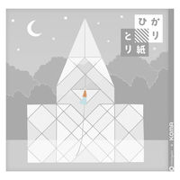 クラサワ 折り紙 ひかりとり紙 15×15cm しろ P0202-6 1袋（250枚：50枚×5）