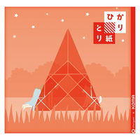 クラサワ 折り紙 ひかりとり紙 15×15cm あか P0202-1 1袋（250枚：50枚×5）