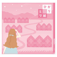 クラサワ 折り紙 ひかりとり紙 15×15cm ぴんく P0202-7 1袋（250枚：50枚×5）