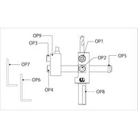 #37-OP8 金工用自在錐 主軸　1個 スターエム（直送品）
