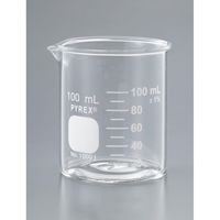 コーニングインターナショナル ビーカー PYREX(R) 100mL 1000J-100 1セット(9個) 2-9425-16（直送品）