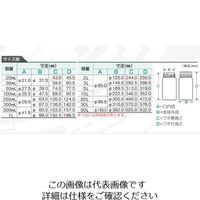 ニッコー・ハンセン 標準規格瓶 丸型広口(ナチュラル) 1L セットなし 1本 1028ー08 10-2808-55 1セット(20本)（直送品）