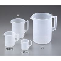 ニッコー・ハンセン PP計量カップ 3L 1個 3007-08 1セット(4個) 30-0708-55（直送品）