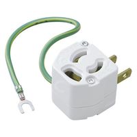 朝日電器 L型抜止アダプター A-15H 1セット(5個) 62-8564-62（直送品）