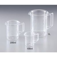 ニッコー・ハンセン PC計量カップ 2L 1個 3008-2000 1セット(3個) 30-0820-00-55（直送品）