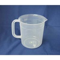 日本メデカルサイエンス PP手付ビーカー 1000mL(Ralic) M4-450-02 1セット(9個) 61-3518-82（直送品）