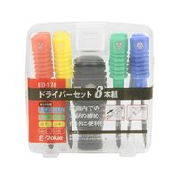 藤原産業 EーValue ドライバーセット 8本組 ED-170 1セット(9個) 62-2831-76
