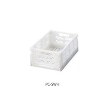 アズワン 折りたたみコンテナ(コンパクト) ホワイト PC-SWH 1セット(8個) 4-760-01（直送品）