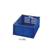 アズワン 折りたたみコンテナ(コンパクト) ブルー PC-MBL 1セット(5個) 4-760-04（直送品）