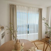 スミノエ コルネ セミオーダー レースカーテン パピルネ 2700×1290mm ナチュラルホワイト １セット(2枚入)（直送品）