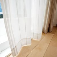 スミノエ コルネ セミオーダー レースカーテン コノピ 1900×2340mm ベージュ １セット(2枚入)（直送品）