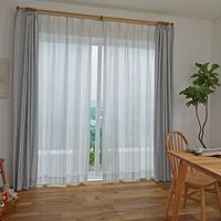 スミノエ コルネ セミオーダー レースカーテン コノピ 2300×1340mm ブルー １セット(2枚入)（直送品）