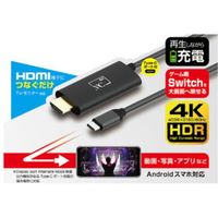 カシムラ HDMI変換ケーブル Type-C専用4K充電用ポート付 KD-222 1個