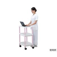 アズワン モバイルPCカート 532×445×880mm ピンク MPC180LP 1個 7-1435-02（直送品）