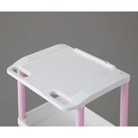 アズワン モバイルPCカート 532×445×950mm ピンク MPC180HP 1個 7-1435-05（直送品）