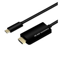 HDMI変換ケーブル 2m Type-C[オス]-HDMI[オス] 8K/60Hz VV-UCHD020-8UH-B ボーダビュー