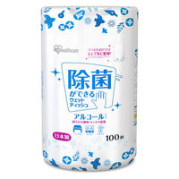 アイリスオーヤマ 除菌ができるウェットティッシュ ボトル本体 アルコールタイプ 1ケース（100枚入×12本）