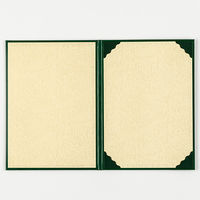 ナカバヤシ 証書ファイル レザー A4 緑 FSL-A4G 1冊