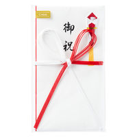 マルアイ コットン祝金封赤白5本花結び御祝 キ-CH107 1枚