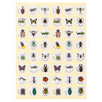 オキナ パリオシール 昆虫シール 直径16mm PS152 1袋（192片）