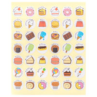 オキナ パリオシール たべものシール おやつ 直径17mm PS1194 1袋（210片）