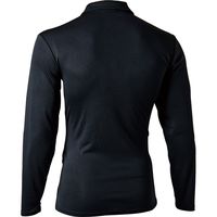 おたふく手袋 JW-604 メッシュポロシャツ ロング 11黒 M JW-604-2113876 1枚（直送品）