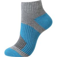 おたふく手袋 S-846 3Sソックスショート 先丸2P 灰×サックス S-846-2115433 1組（直送品）