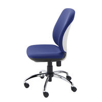 プラス 事務イス プリセア BL KC-K53SL-AN 1脚 オフィスチェア ハイバックチェア 布張り ナイロンキャスター付き