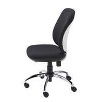 プラス 事務イス プリセア BK KC-K53SL-AN 1脚 ブラック オフィスチェア ハイバックチェア 布張り キャスター付き