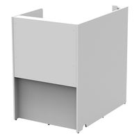 アール・エフ・ヤマカワ パーソナルブース 幅836×奥行1200×高さ1200mm ホワイト コンセント付き 1台(3梱包)