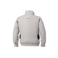 空調服 長袖ブルゾン シルバー M + 空調服(R)スターターキット KU92350+SKSP02G 1セット 67-3163-30（直送品）
