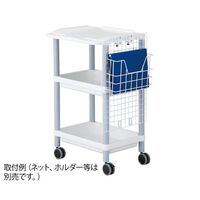 アズワン 【組立済み】モバイルPCカート 532×445×880mm グレー 7-1435-03-86 1個（直送品）
