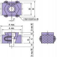 イマオコーポレーション クランプ&ストッパー OKバイス(セルフカットタイプ) BK2・DK2・FK2 FK2ーVTー5 1個（直送品）