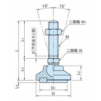 イマオコーポレーション エンプラレベリングパッド(防振パッド) LSVA LSVA32ーM10ー43 1個（直送品）